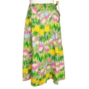 Peter Popovitch 1970’s Vintage Floral Wrap Midi Skirt